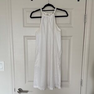 GAP White Midi Halter Dress